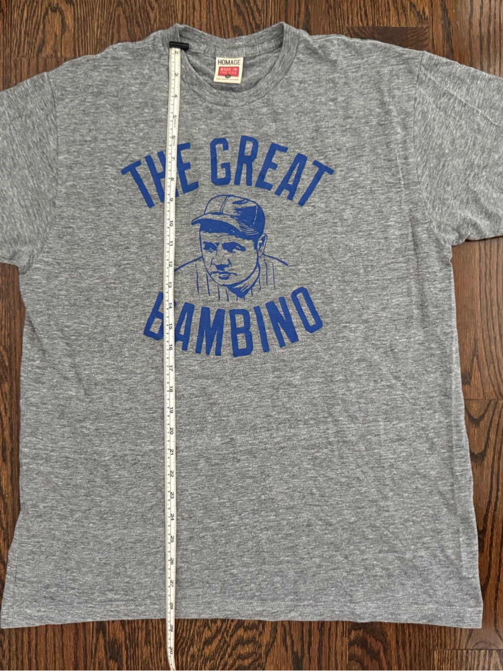 Homage Vintage Look New York Yankees Great Bambino Babe Ruth MLB Shirt Men XL - Picture 7 of 9
